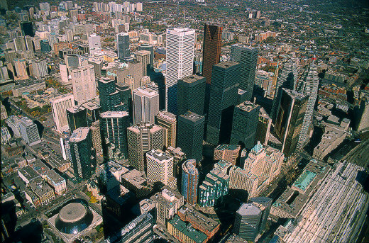 Toronto downtown from CN Tower
