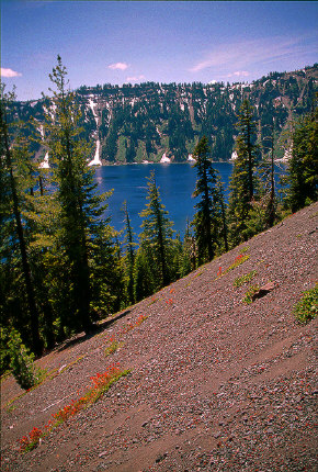 View from the slope of Cinder Cone