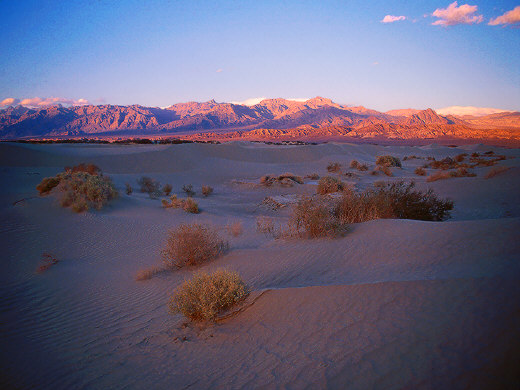 Cottonwood Mountains at dawn