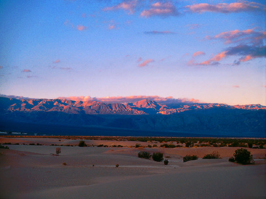 Funeral Mountains at dawn