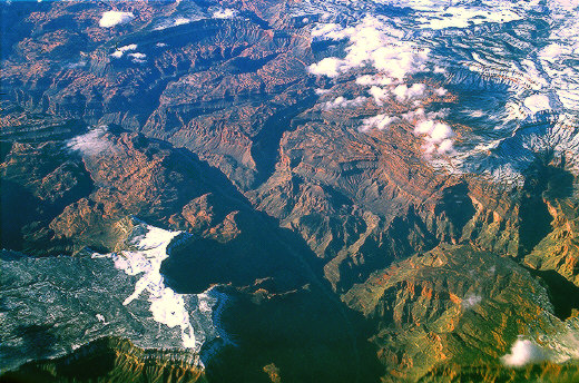 Aerial view of Great Thumb Mesa