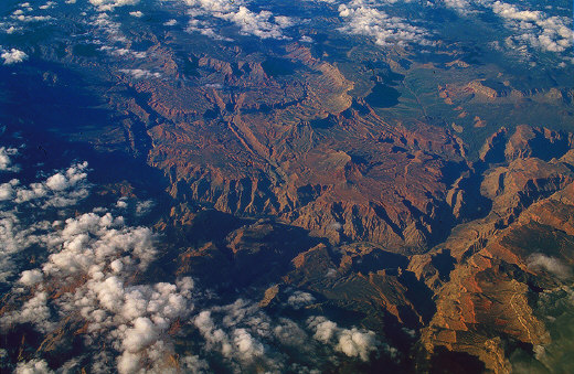 Aerial view of Lower Granite Gorge