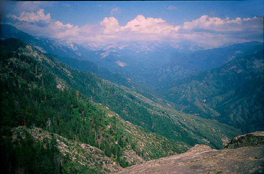 View of Sierra Nevada from Moro Rock